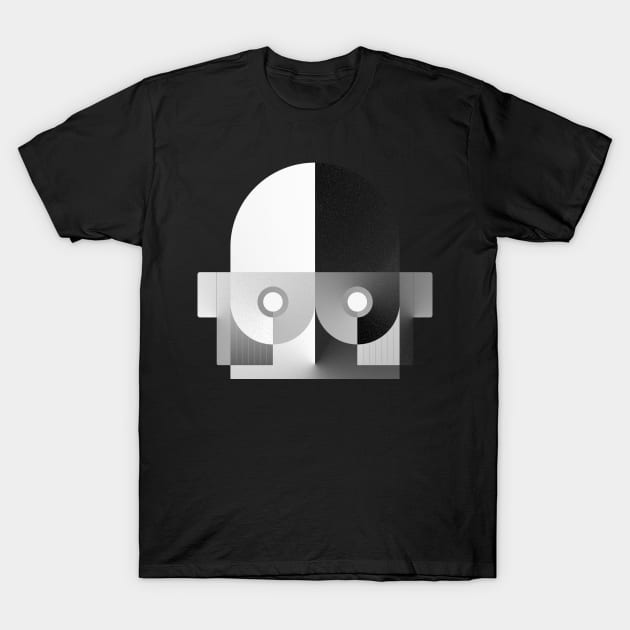 Robot Head No.06 T-Shirt by oksalyesilok